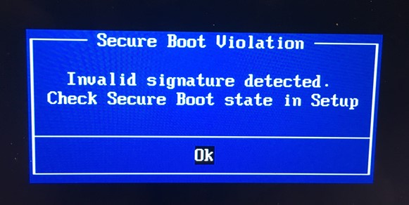 clear secure boot keys